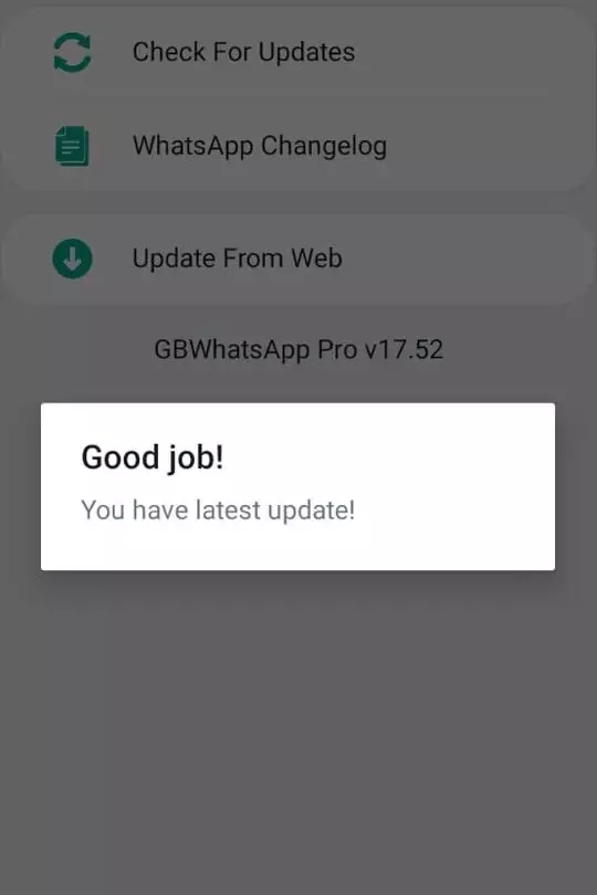Here you check your Update Status