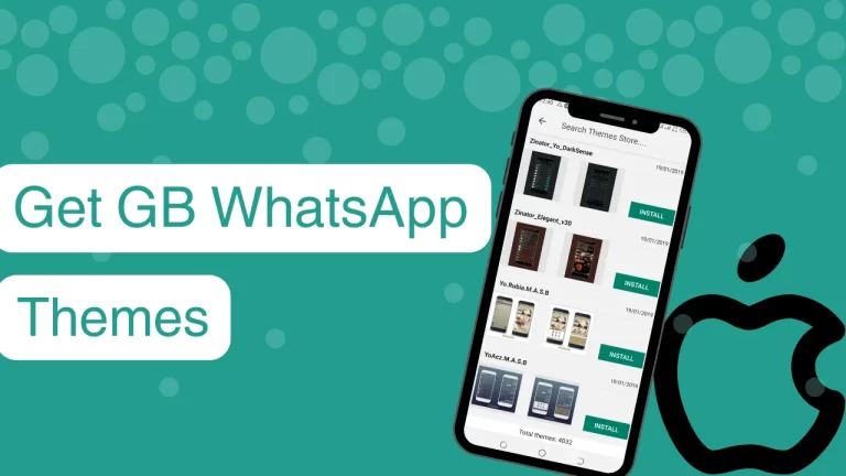 How to Apply & Save (GB Whatsapp iOS Themes) with Wallpaper