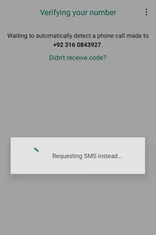 GBWhatsApp Verify number via OTP