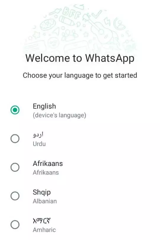 GBWhatsApp Choose Language