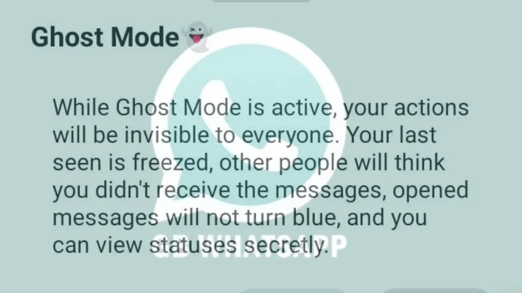 What is Ghost Mode How to Activate Ghost Mode in GBWhatsApp